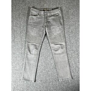 Ring of Fire Jeans Stretch Slim Fit Gray‎ Denim Mens Size 31x27